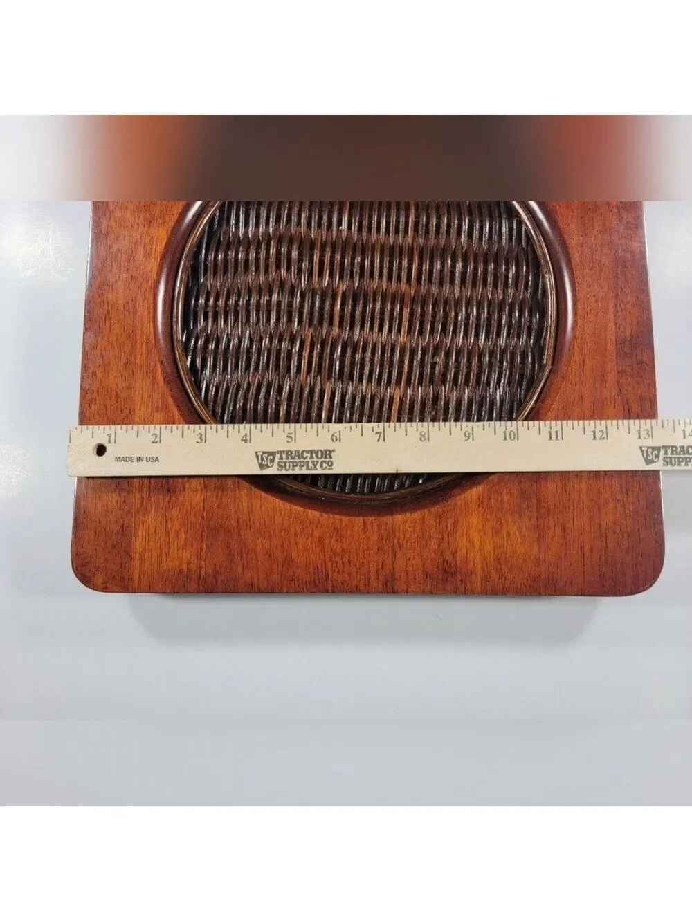 Lenox Riverwood Teak Square Plate Charger Decorative Rustic Cabin Replacement